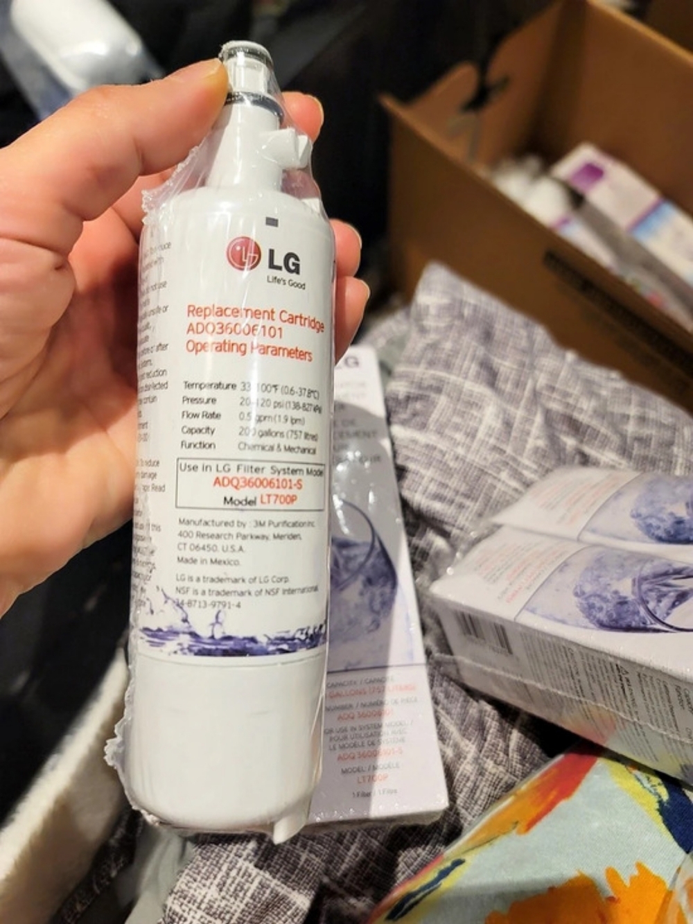 4 PACK - LG LT1000P Refrigerator Water Filter NWT